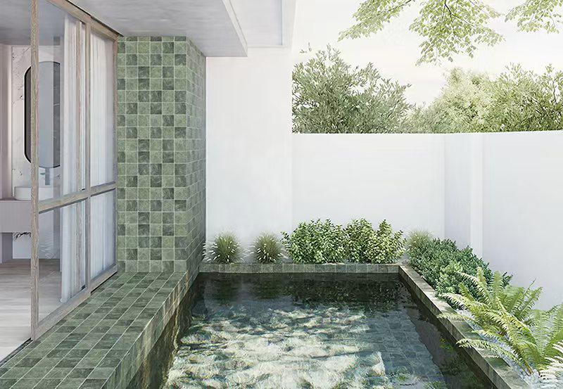 Serie Balinesa Mosaico para Piscinas 150x150mm